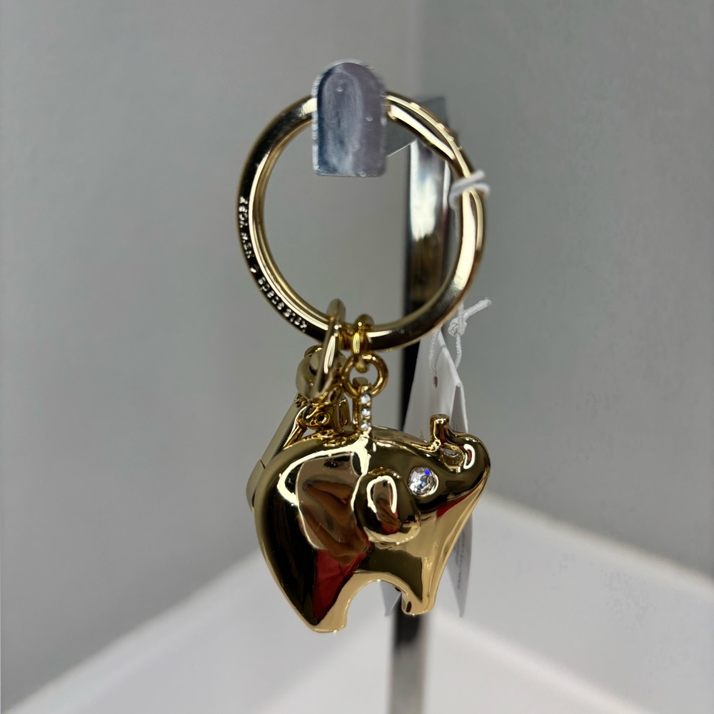 Kate Spade Gold Elephant Key FOB
